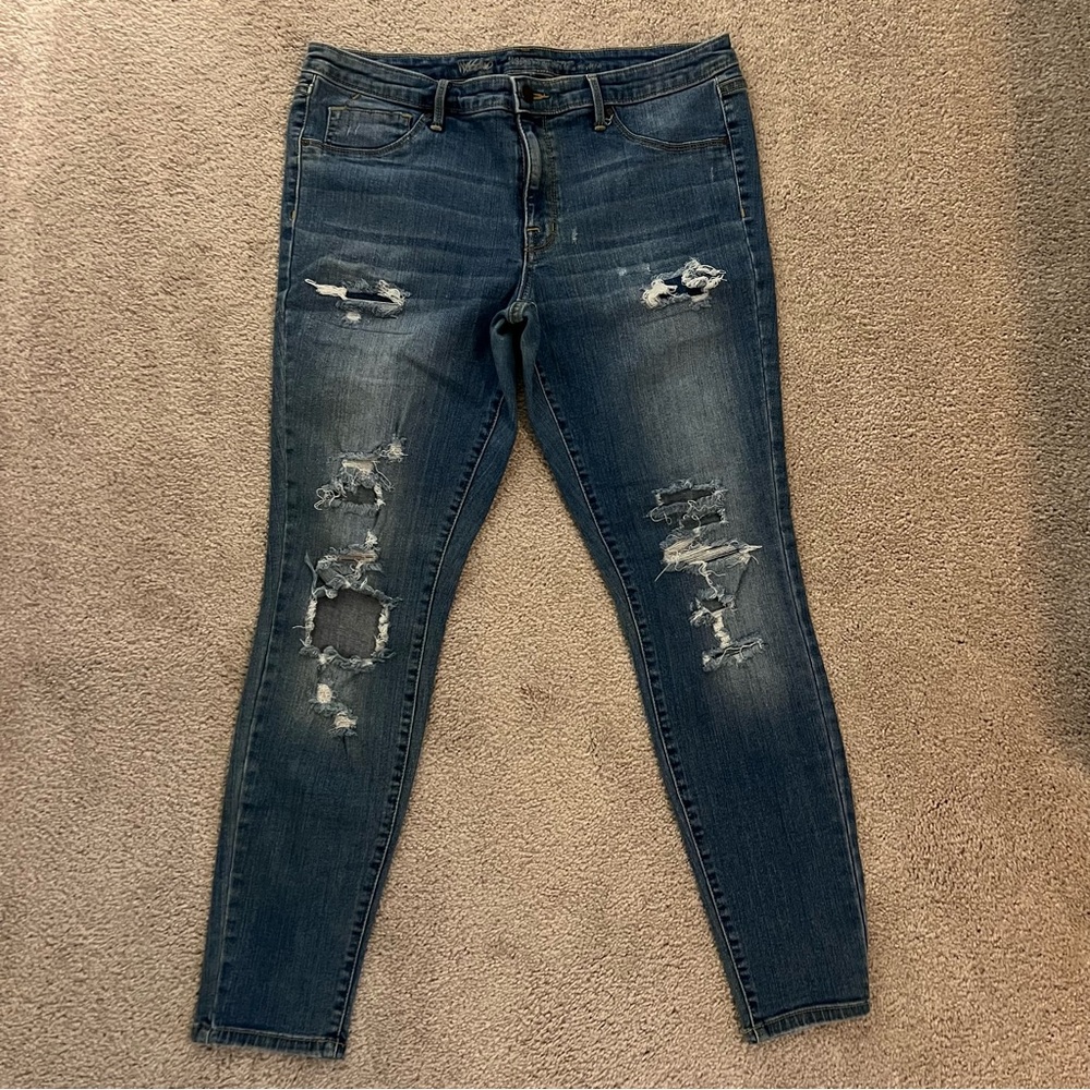 Distressed Blue Women's Jeans